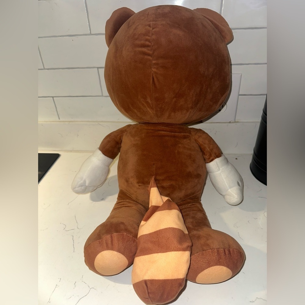 Super Mario Bros 20” Tanooki Suit Mario Stuffed Animal Plush - Picture 2 of 4